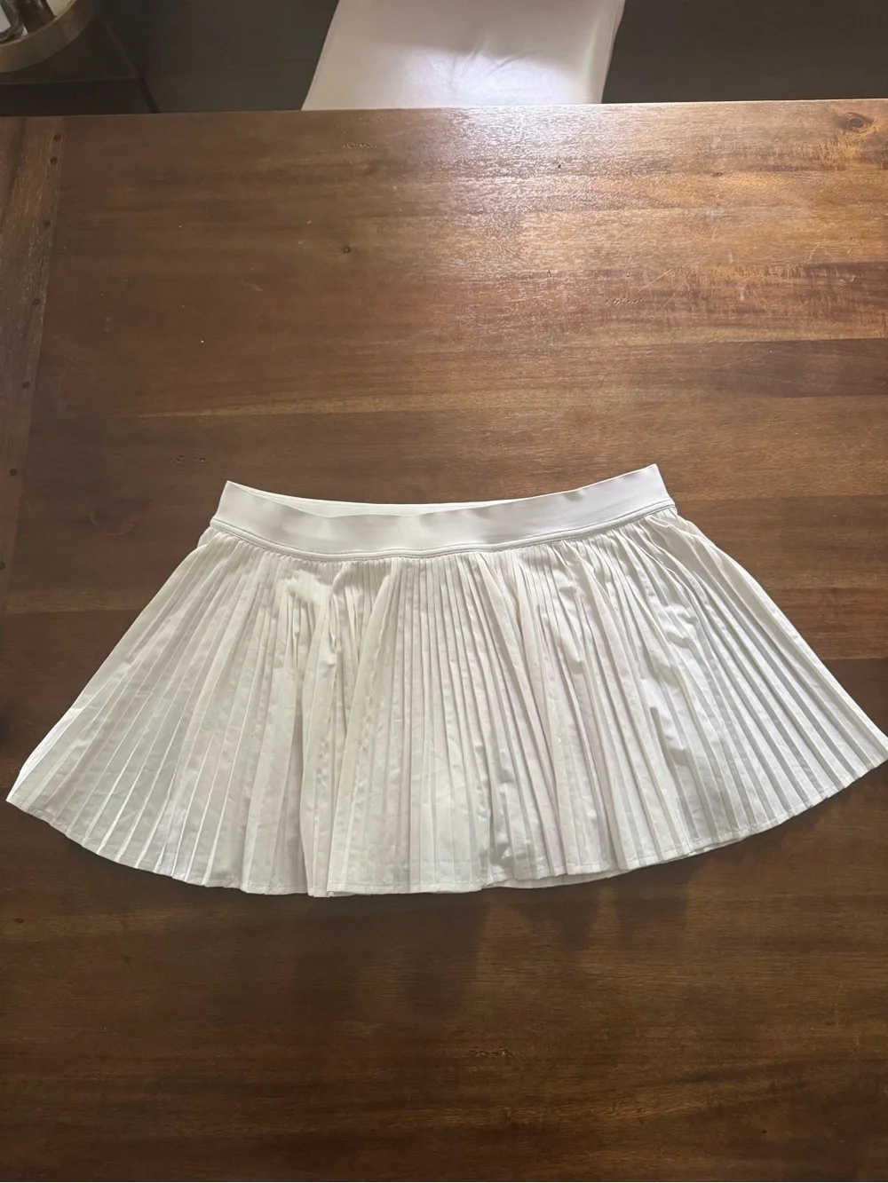 lululemon athletica White RePleat High-Rise Tennis Skort Size 14